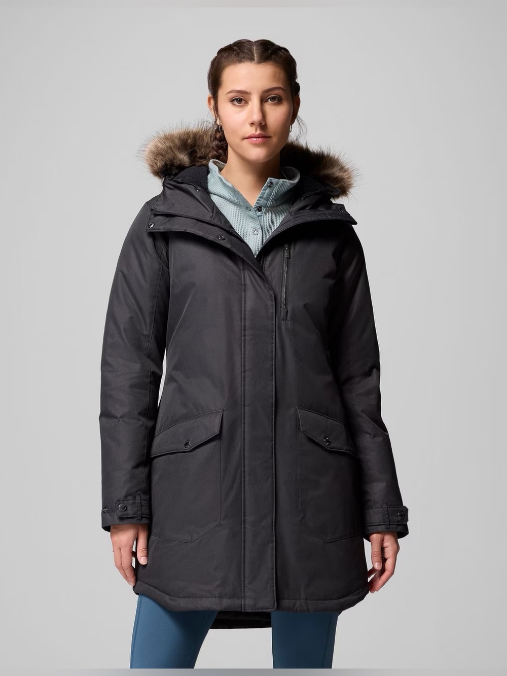 Columbia Suttle Mountain S Long Insulated Omni-Heat Winter Jacket NWT Snow Ski